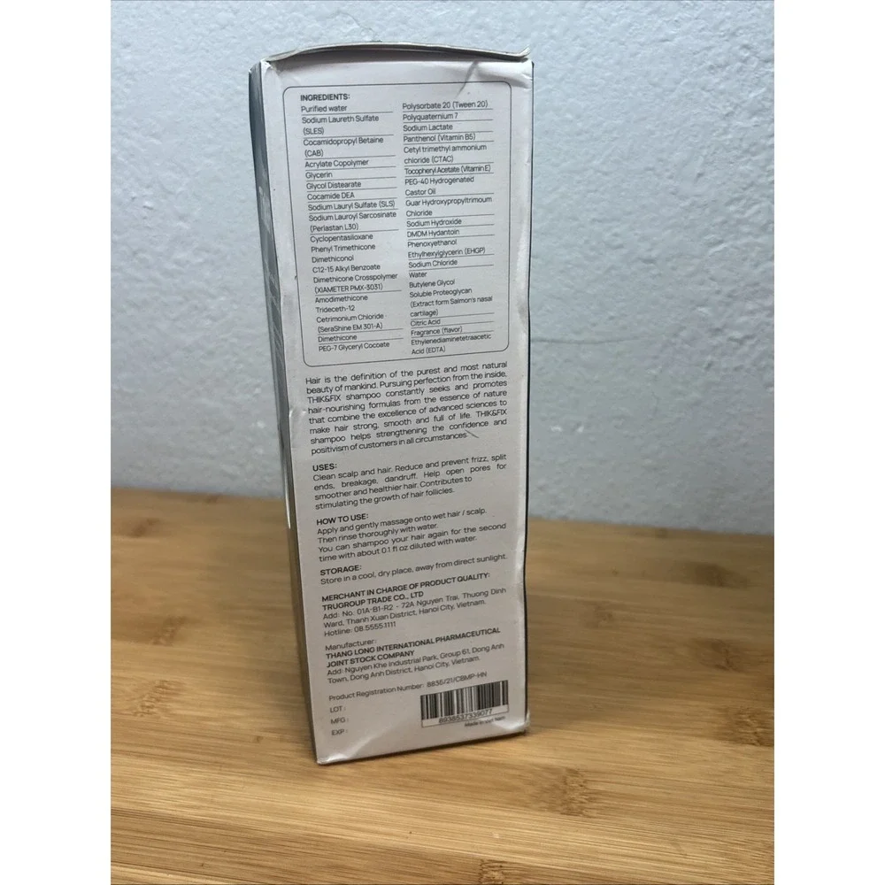 Thik&Fix Hair Thickening & Growth Shampoo Anti-Hair Loss 15.2 Oz